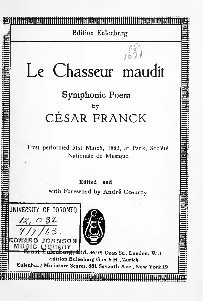 Le Chasseur Maudit - Page 1