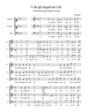 O de gli Angeli in Ciel