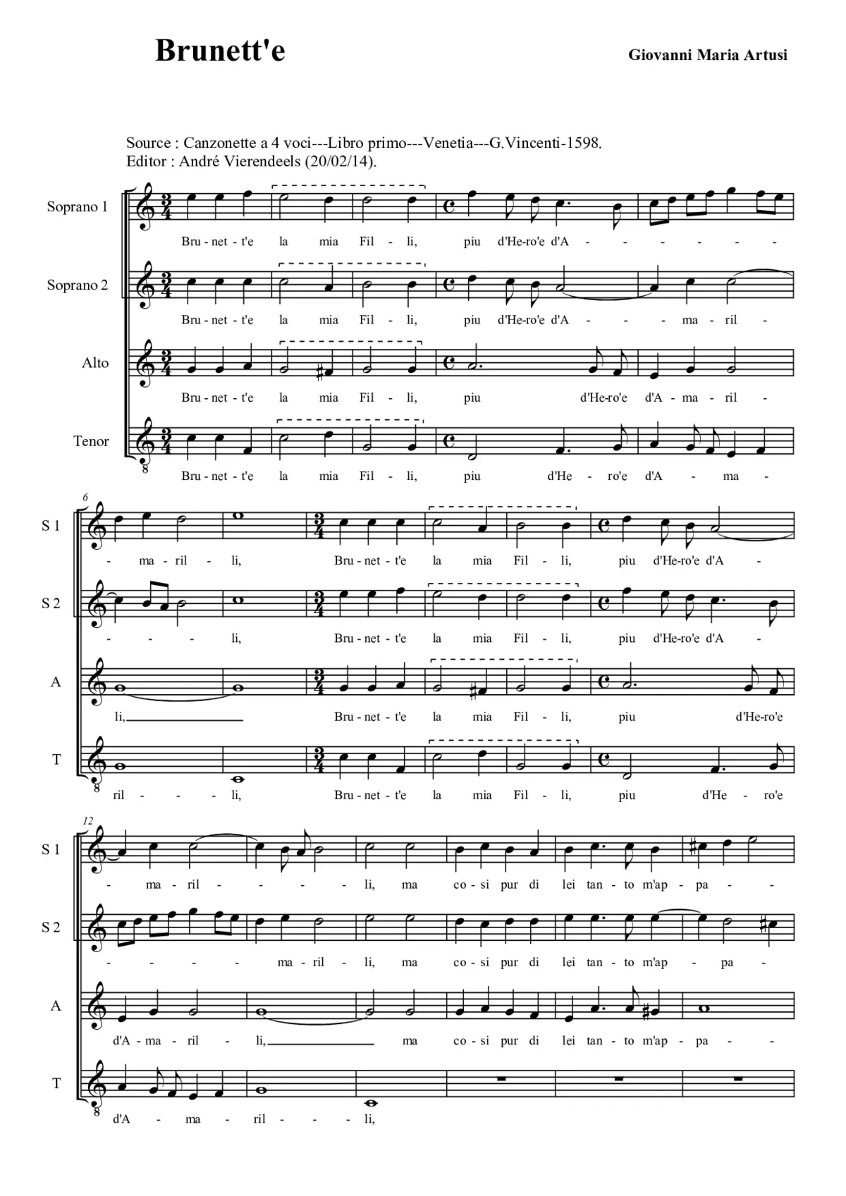 Brunett' è la mia Filli - Page 1