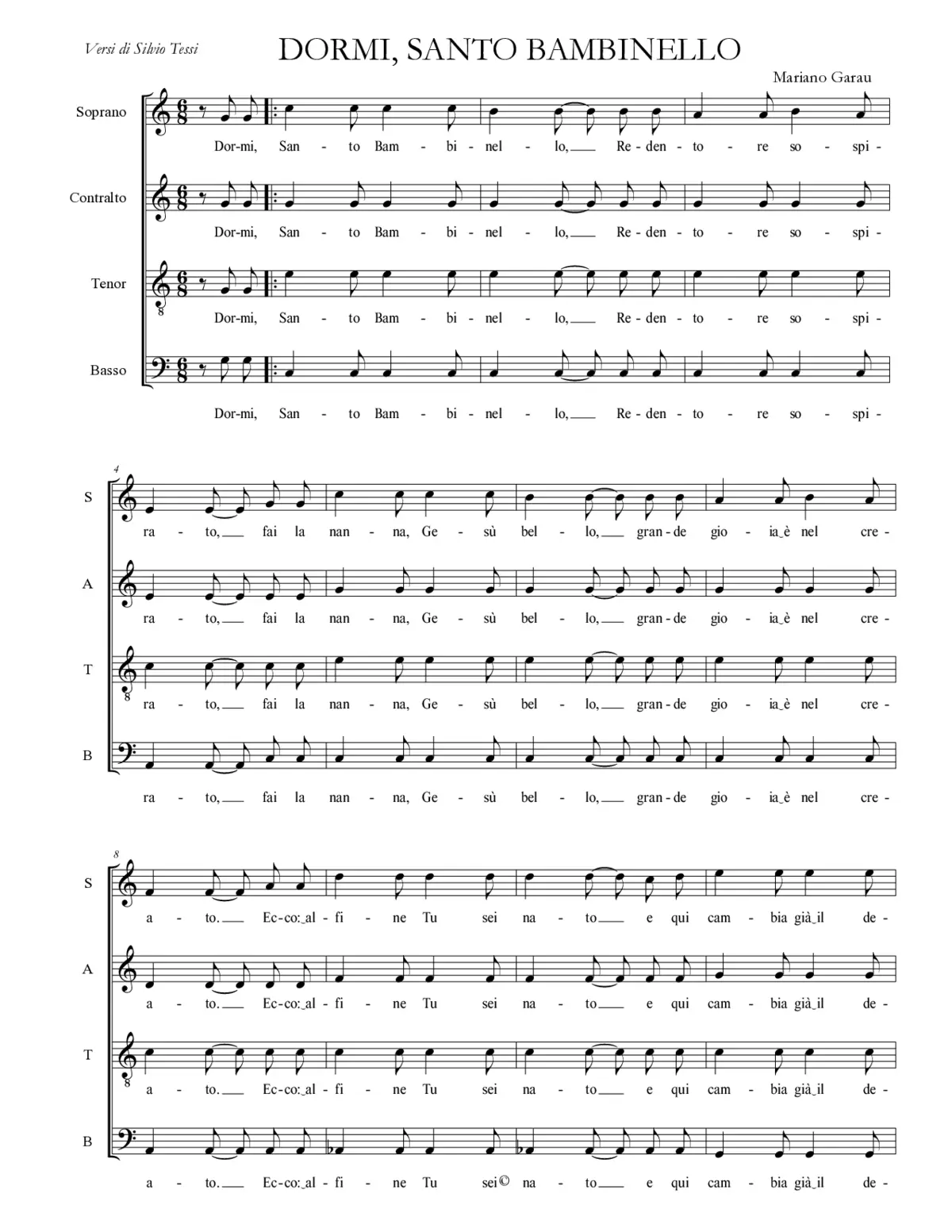 Dormi, Santo Bambinello II - Page 1