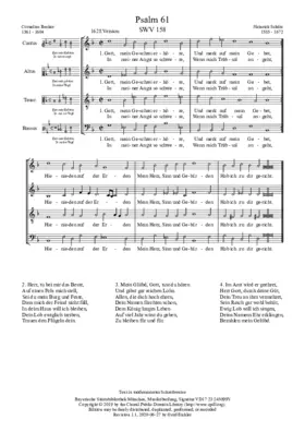 Gott, mein Geschrei erhöre, SWV 158