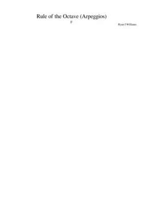 Rule of the Octave arpeggios - F