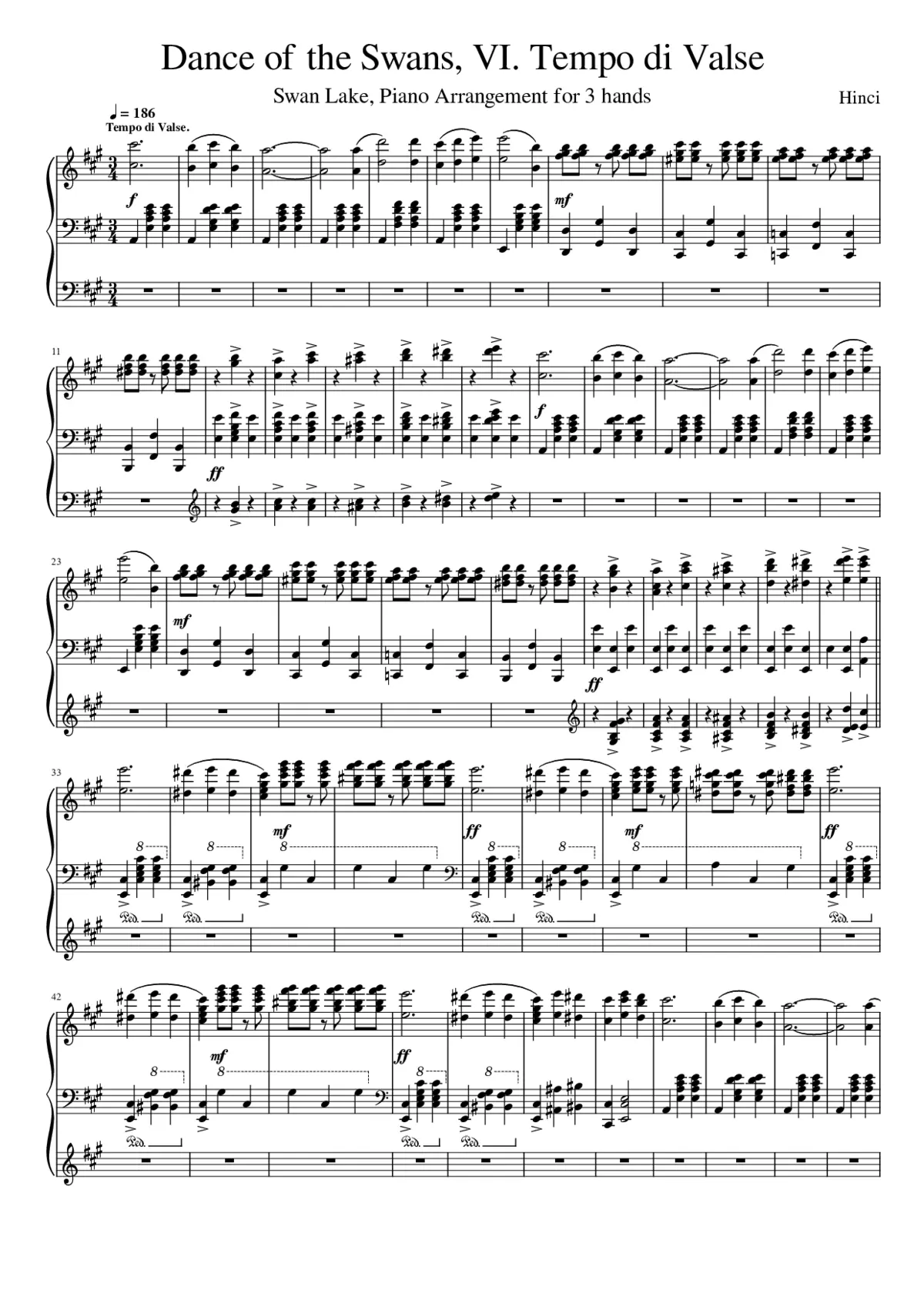 Swan Lake (ballet) Op.20 - Page 1