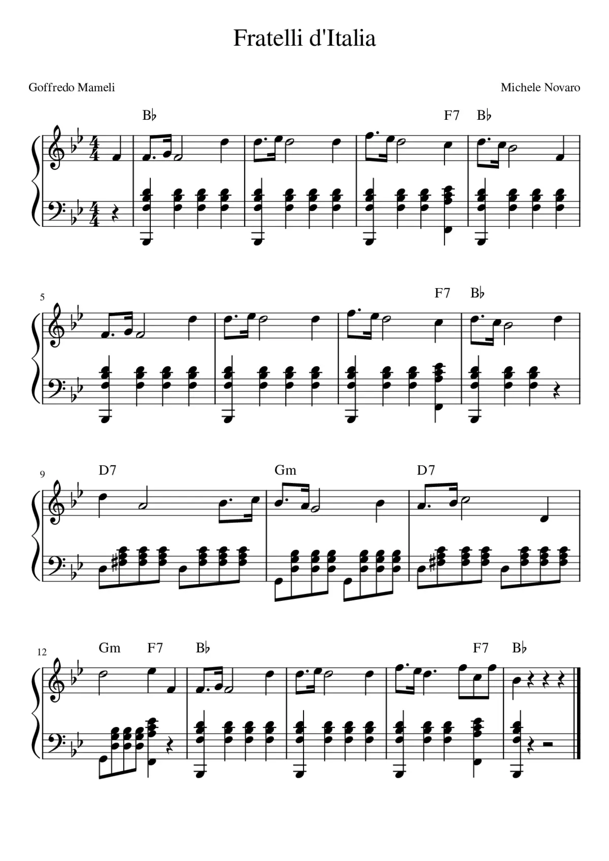 Fratelli dItalia - Page 1