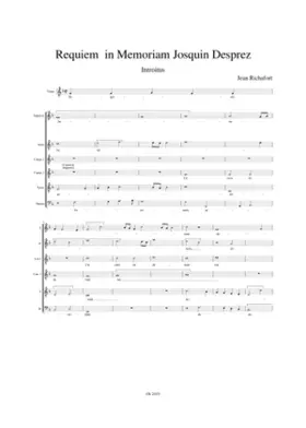Requiem in Memoriam Josquin Desprez