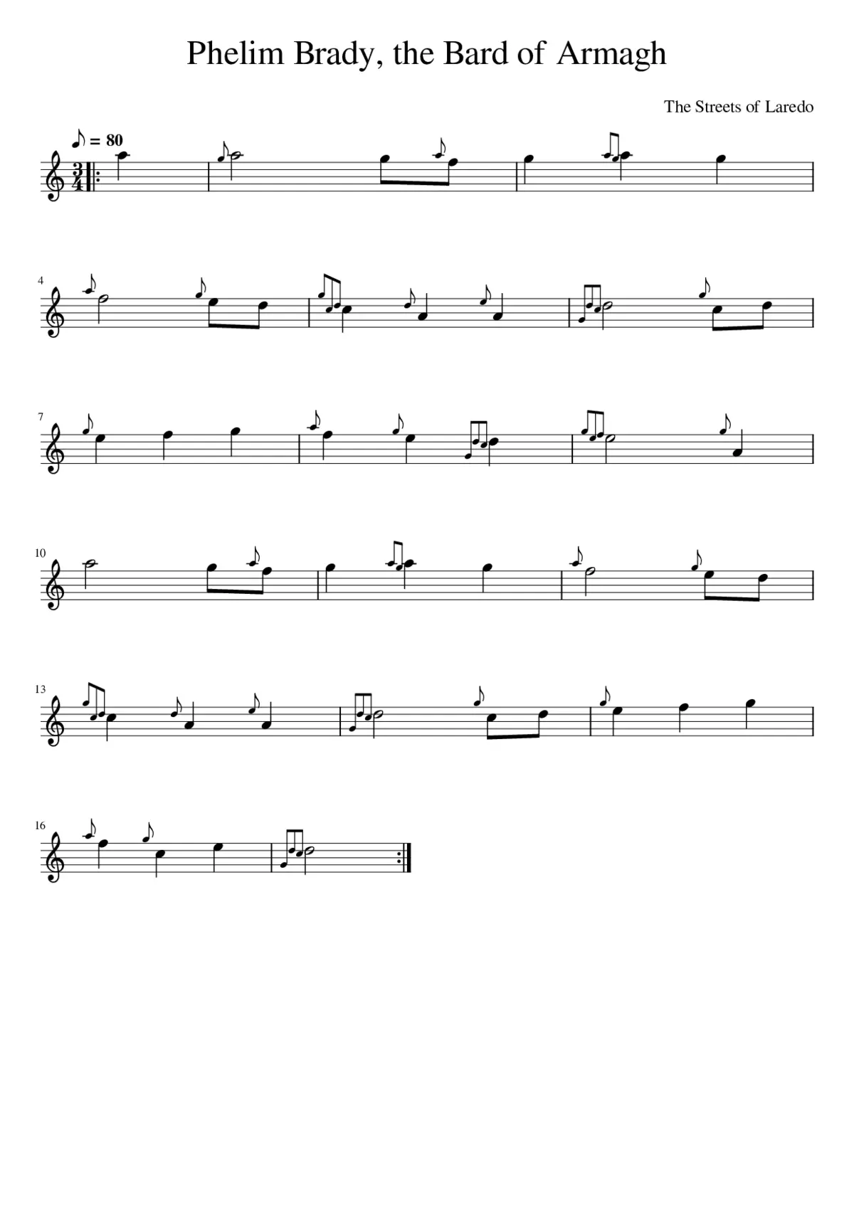 Streets of Laredo - Page 1