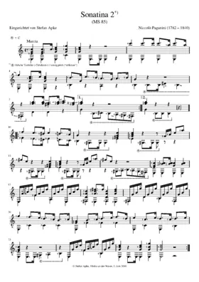 Guitar Sonatina in C major