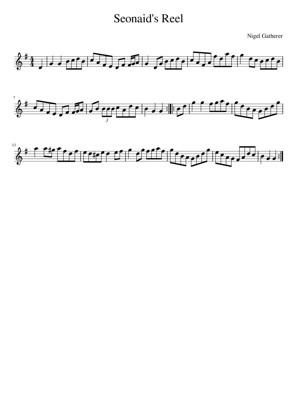 Seonaid's Reel - Page 1