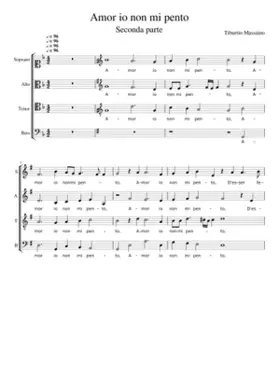 Amor io non mi pento