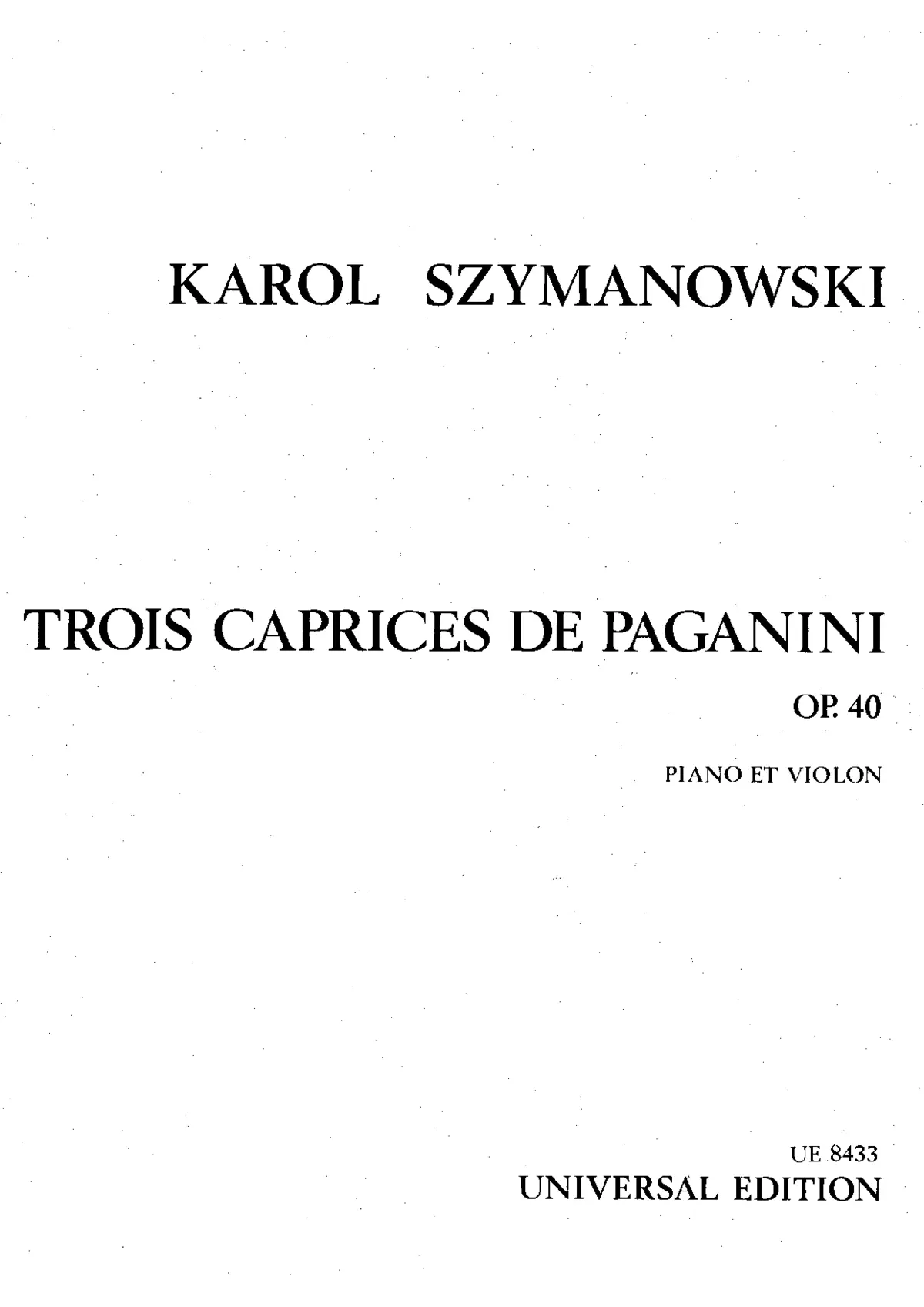 3 Caprices de Paganini - Page 1