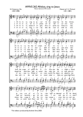 Alleluia! sing to Jesus!