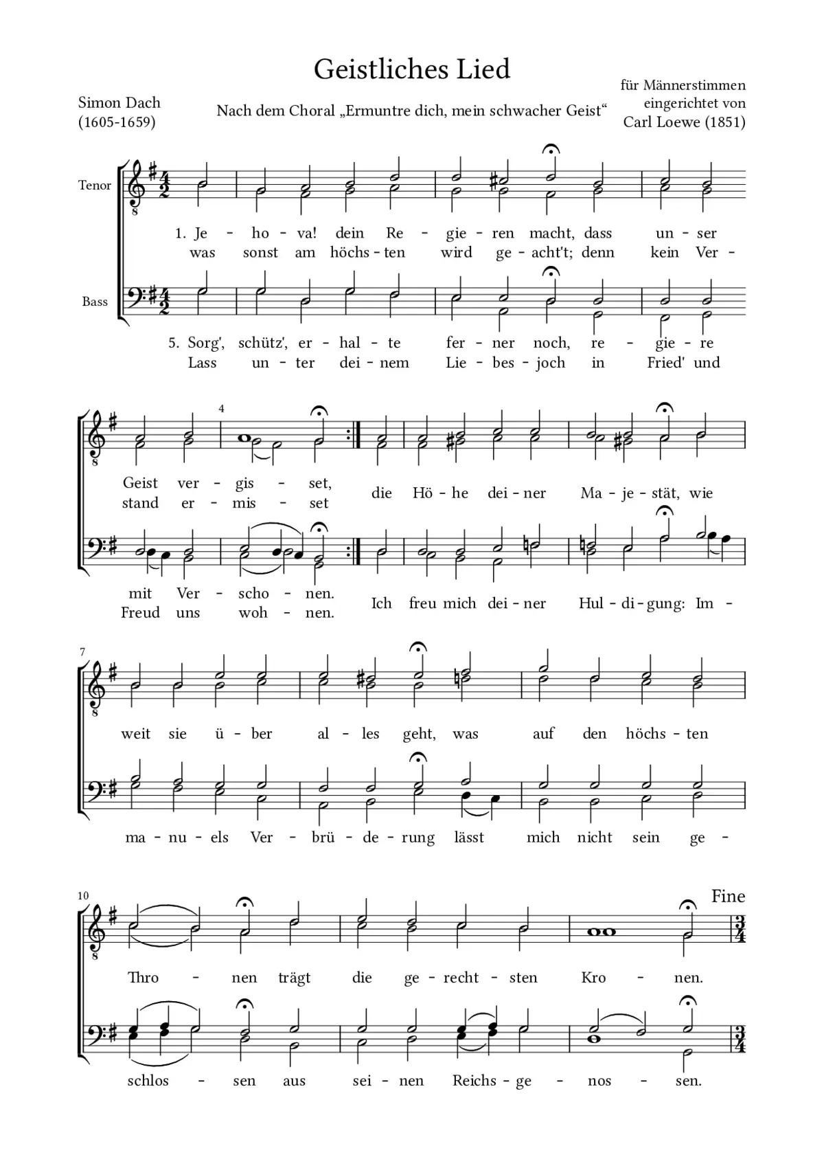 Geistliches Lied - Page 1