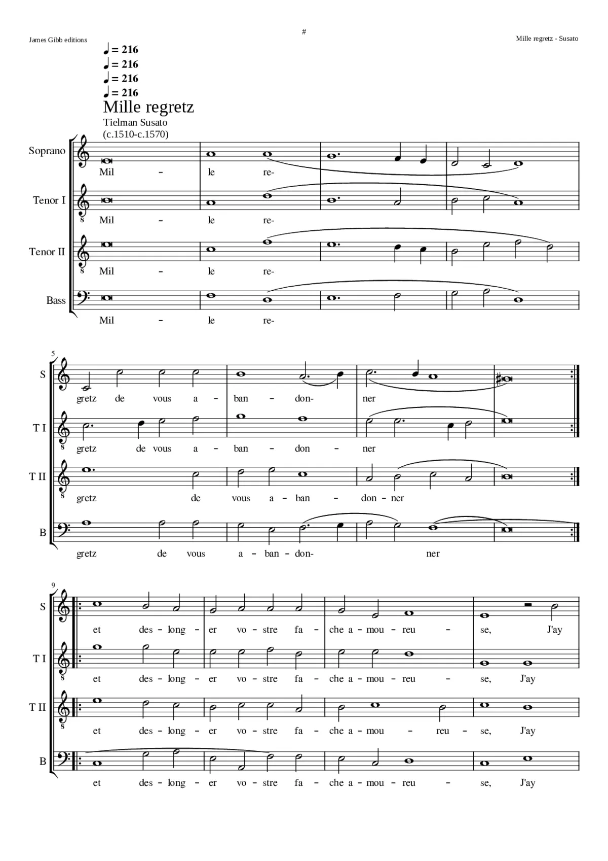 Mille regretz - Page 1