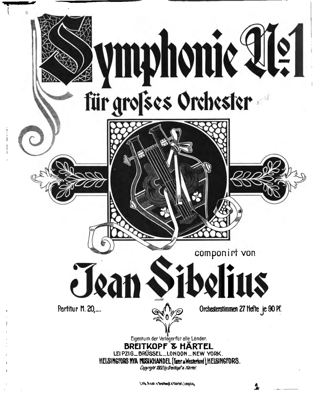 Symphony No.1 in E minor - Page 1