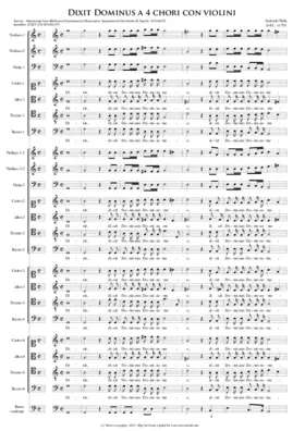 Dixit Dominus a 4 chori con violini