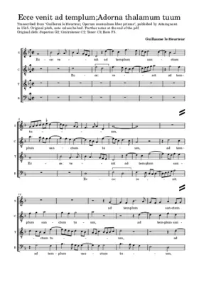 Ecce venit ad templum - Adorna thalamum tuum