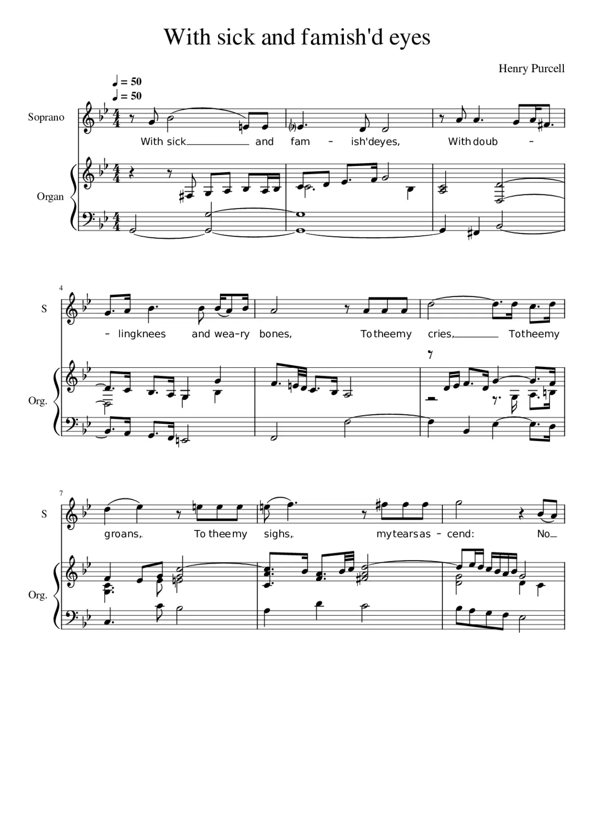 With sick and famish'd eyes - Page 1