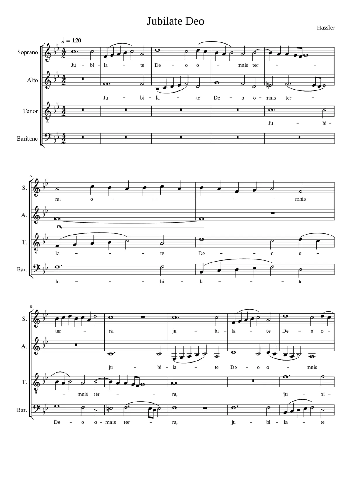 Jubilate Deo - Page 1
