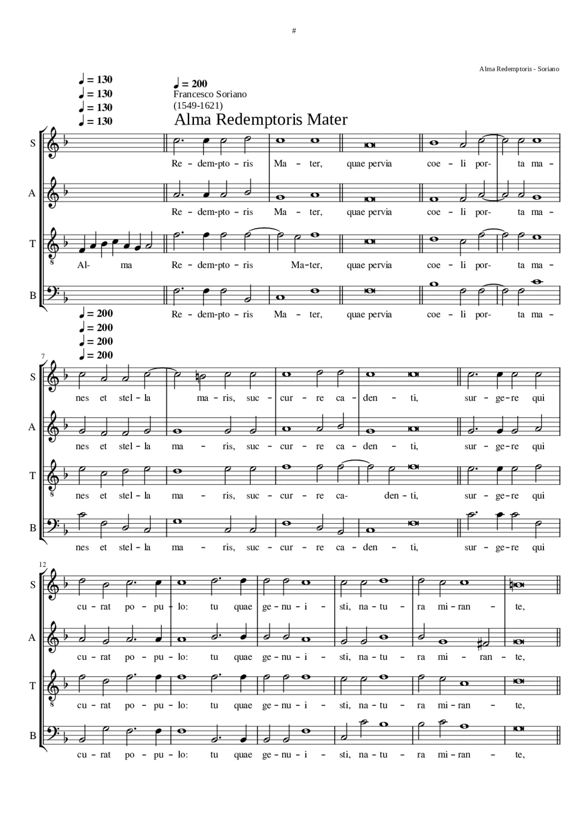 Alma Redemptoris - Page 1