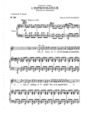 L'improvisateur: souvenir du Transtevère