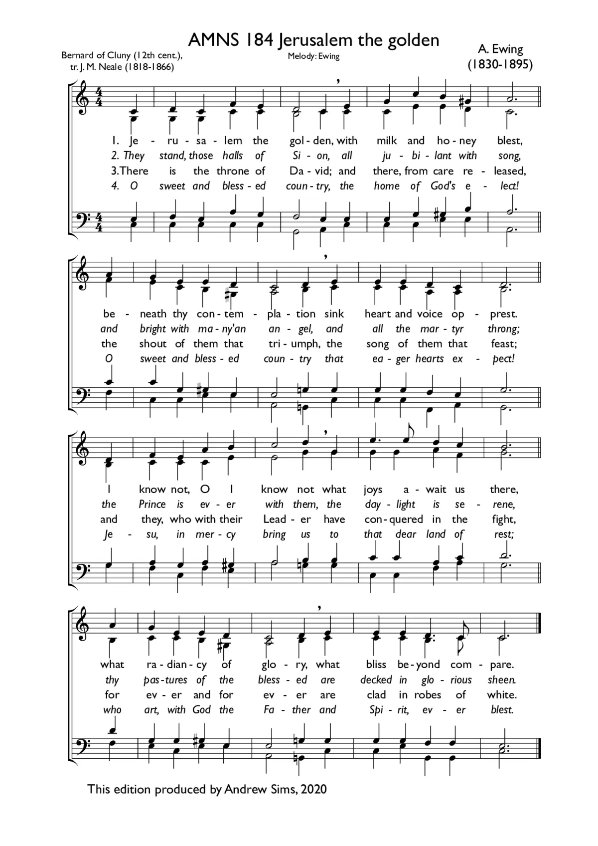 Jerusalem the golden - Page 1