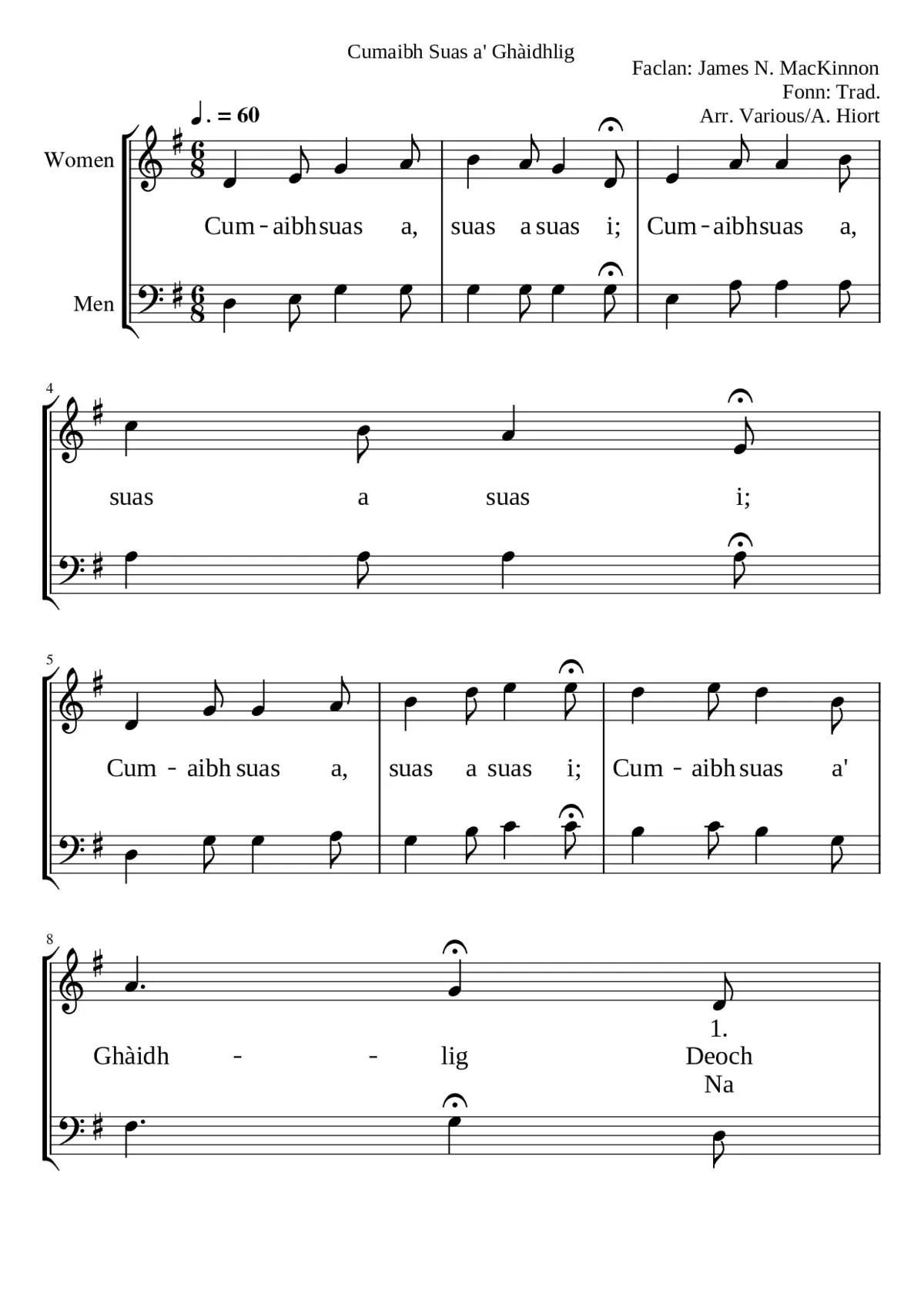 Cumaibh Suas a Ghàidhlig - Page 1