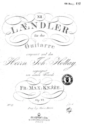 12 Ländler für die Guitarre