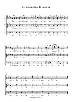 Mi Chomochoh de Pessa'h