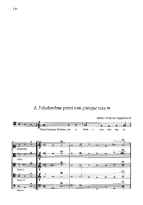 Falsobordone primi toni quinque vocum
