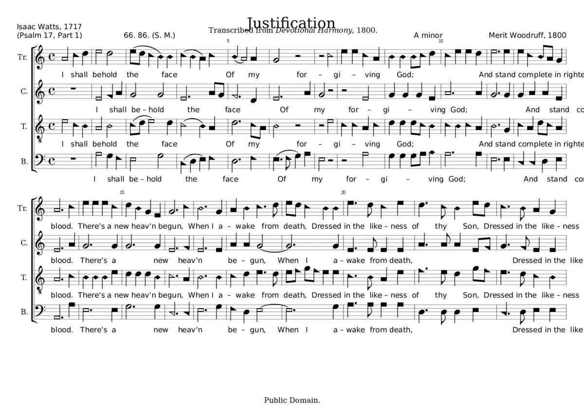 Justification - Merit Woodruff - Page 1