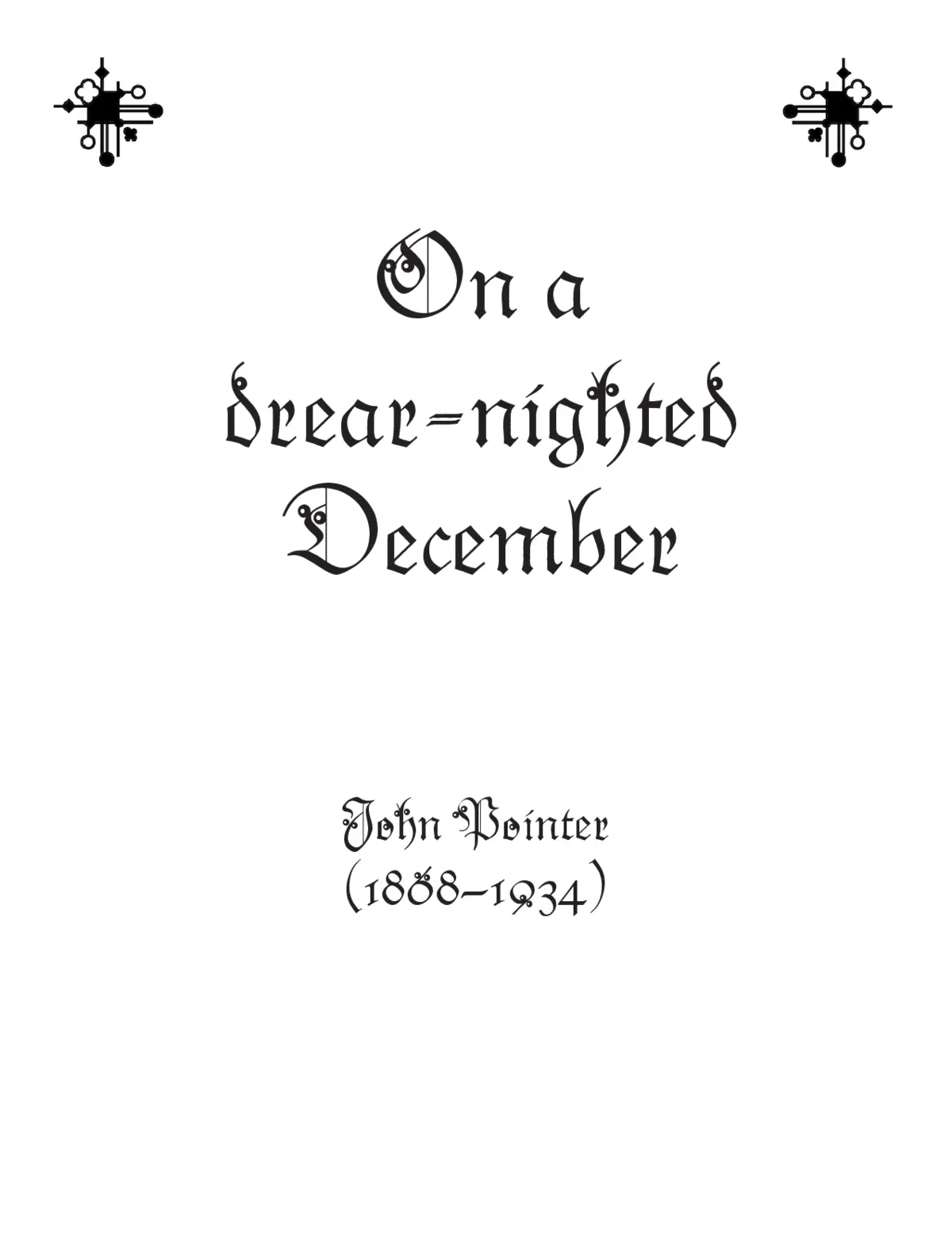 In a drear-nighted December - Page 1