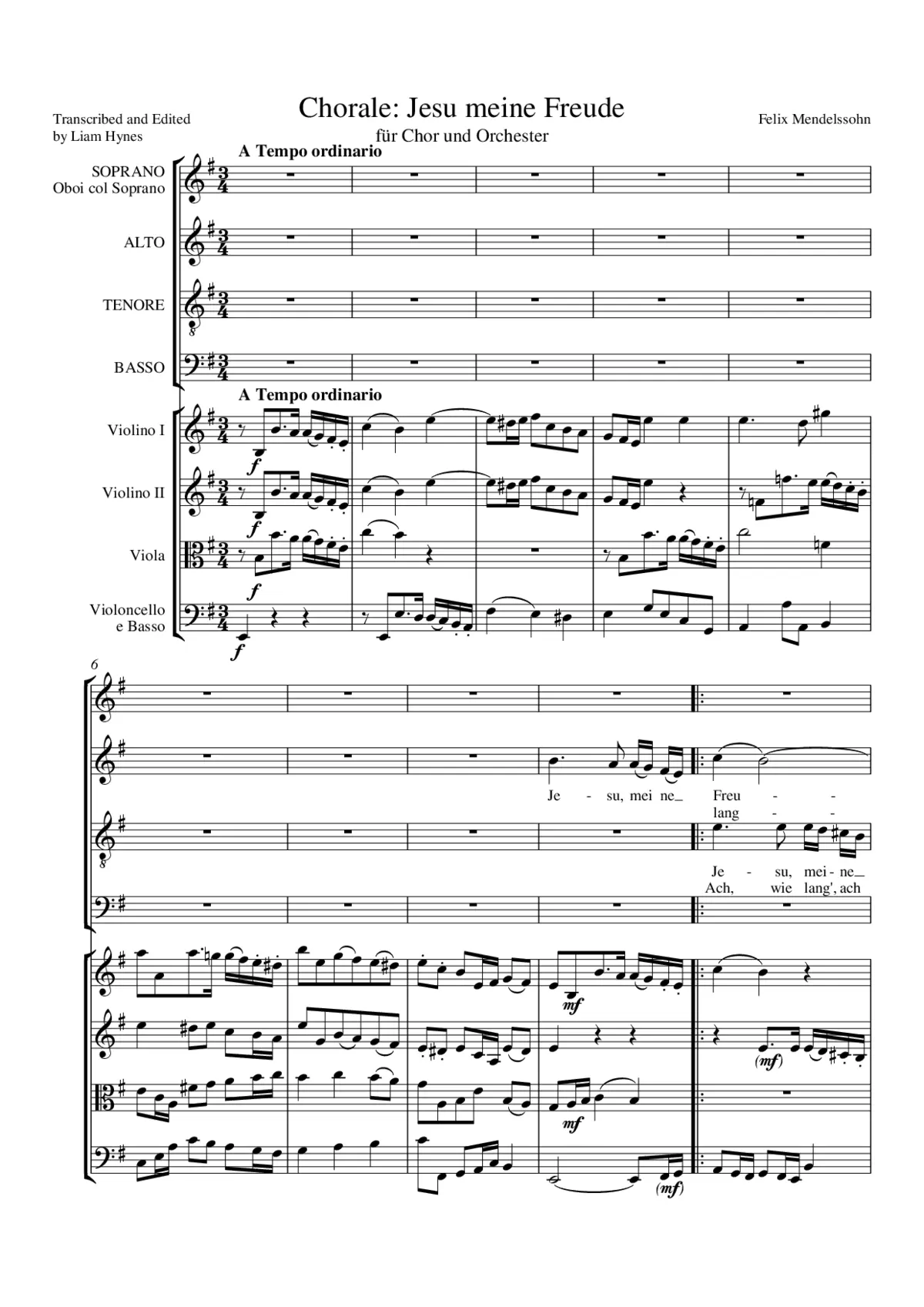 Jesu, meine Freude - Page 1