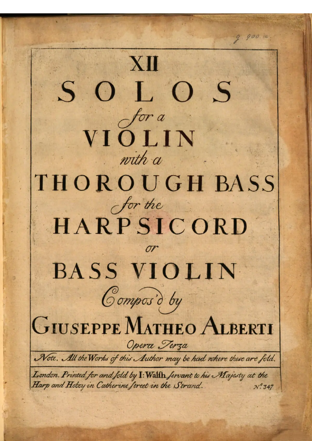 12 Violin Sonatas - Page 1