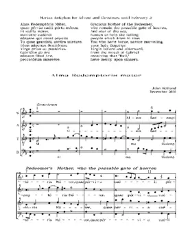 Alma Redemptoris Mater
