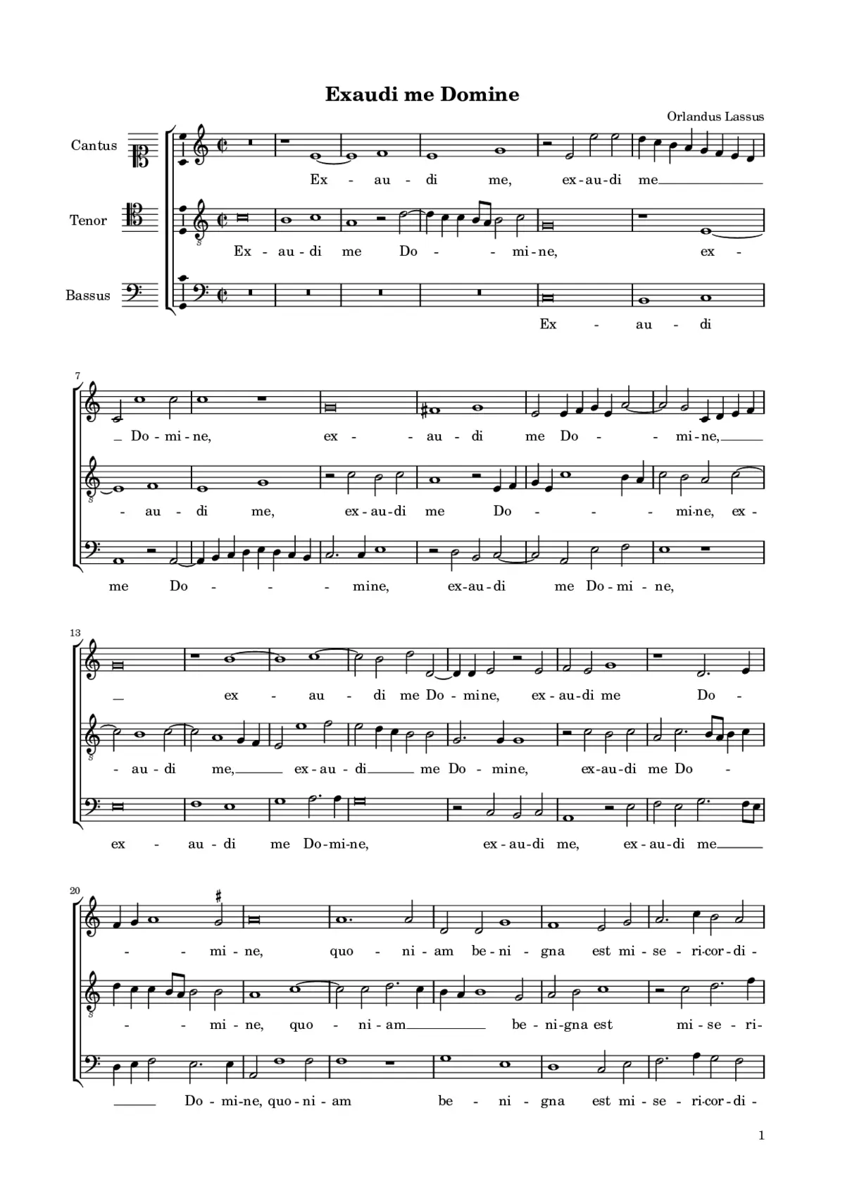 Exaudi me Domine - Page 1