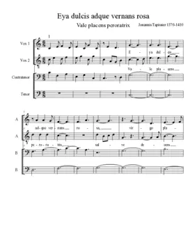 Eya dulcis adque vernans rosa