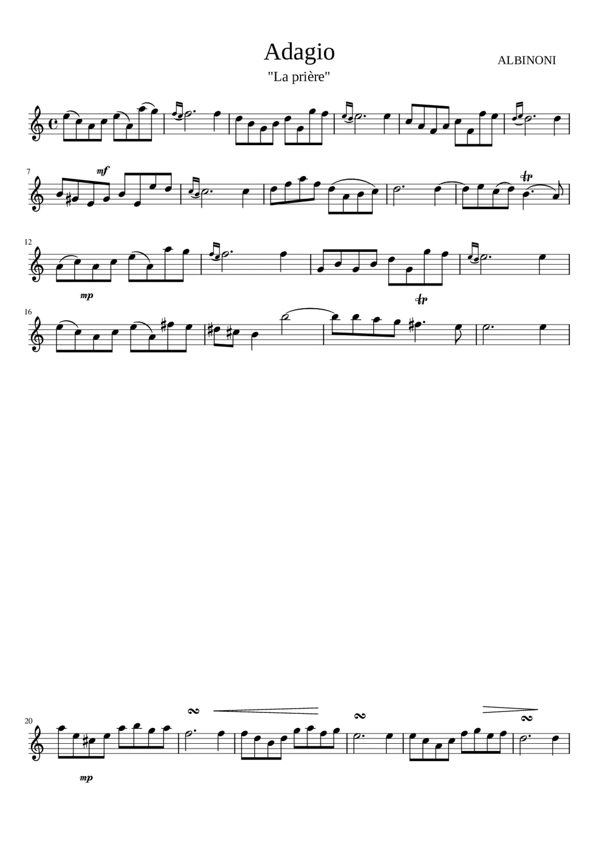 Adagio - Page 1