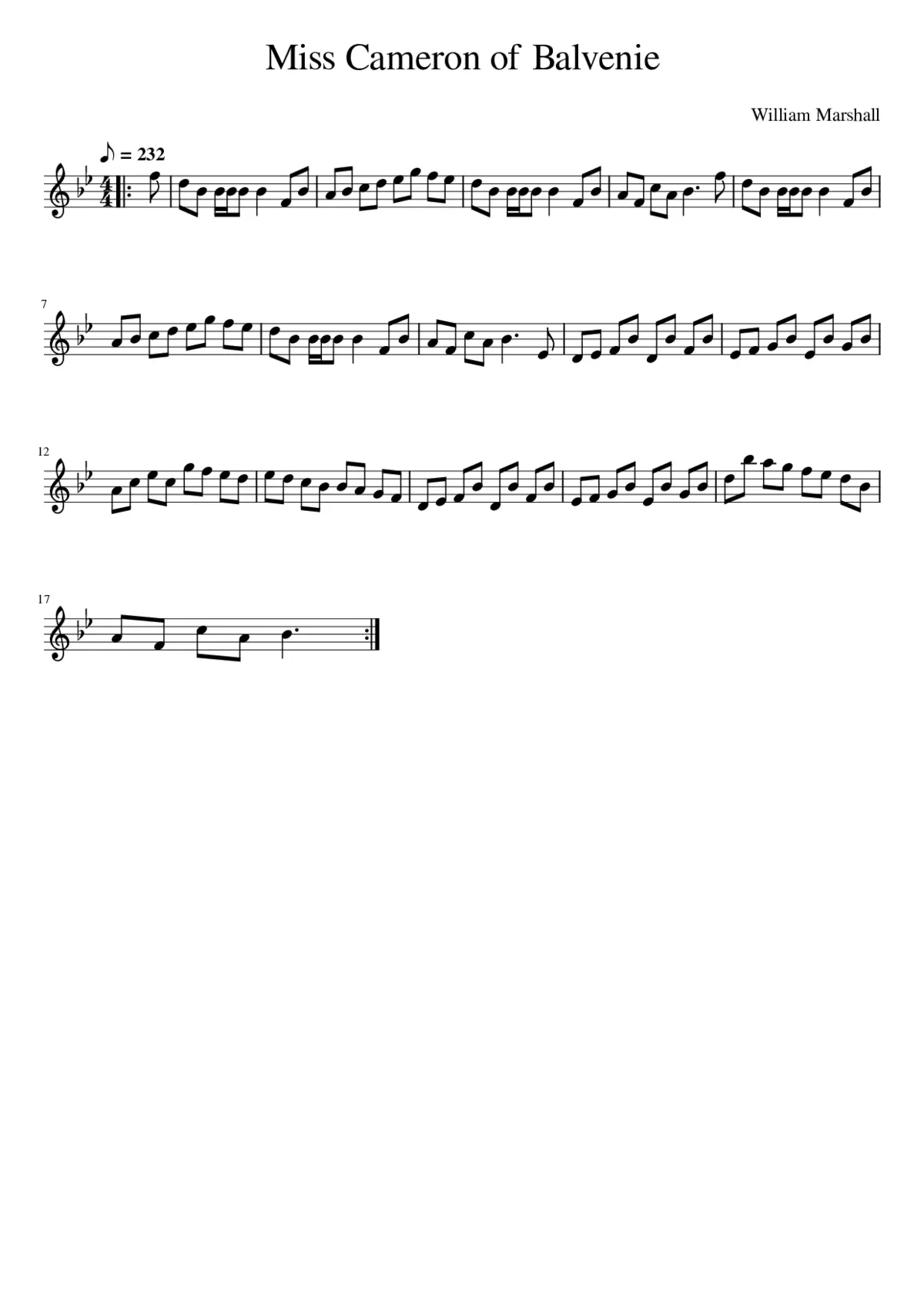 Miss Cameron of Balvenie - Page 1