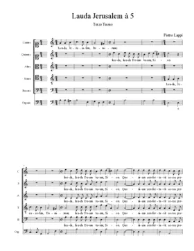 Lauda Jerusalem à 5