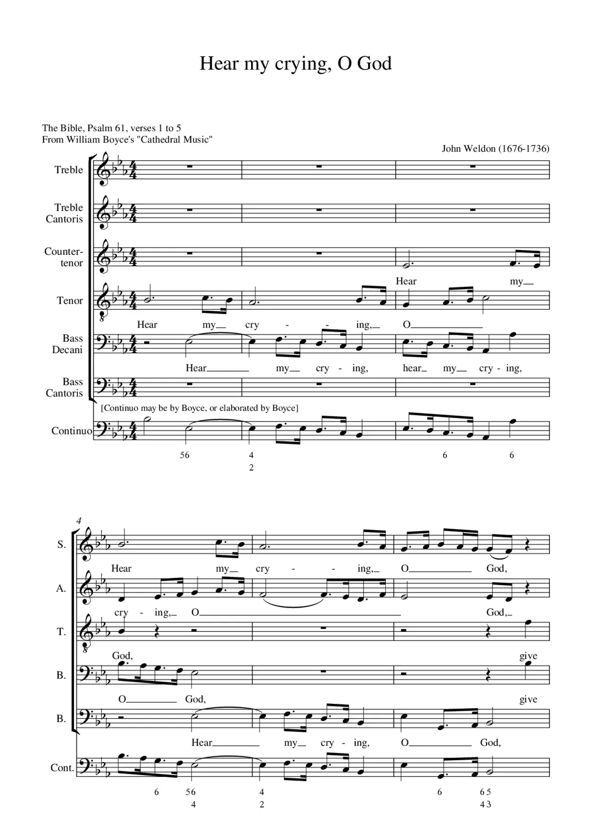 Hear my crying O God - Page 1