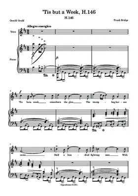 ’Tis but a Week, H.146