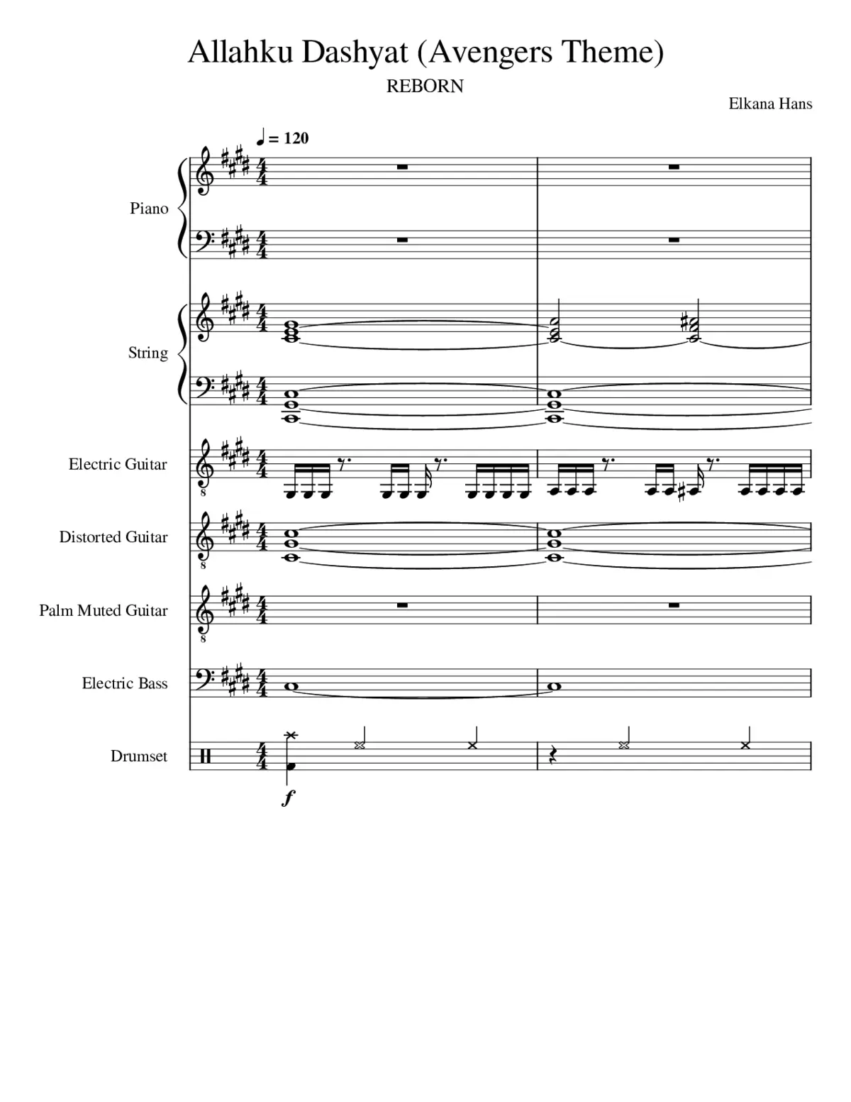 The Avengers Main Theme - Page 1