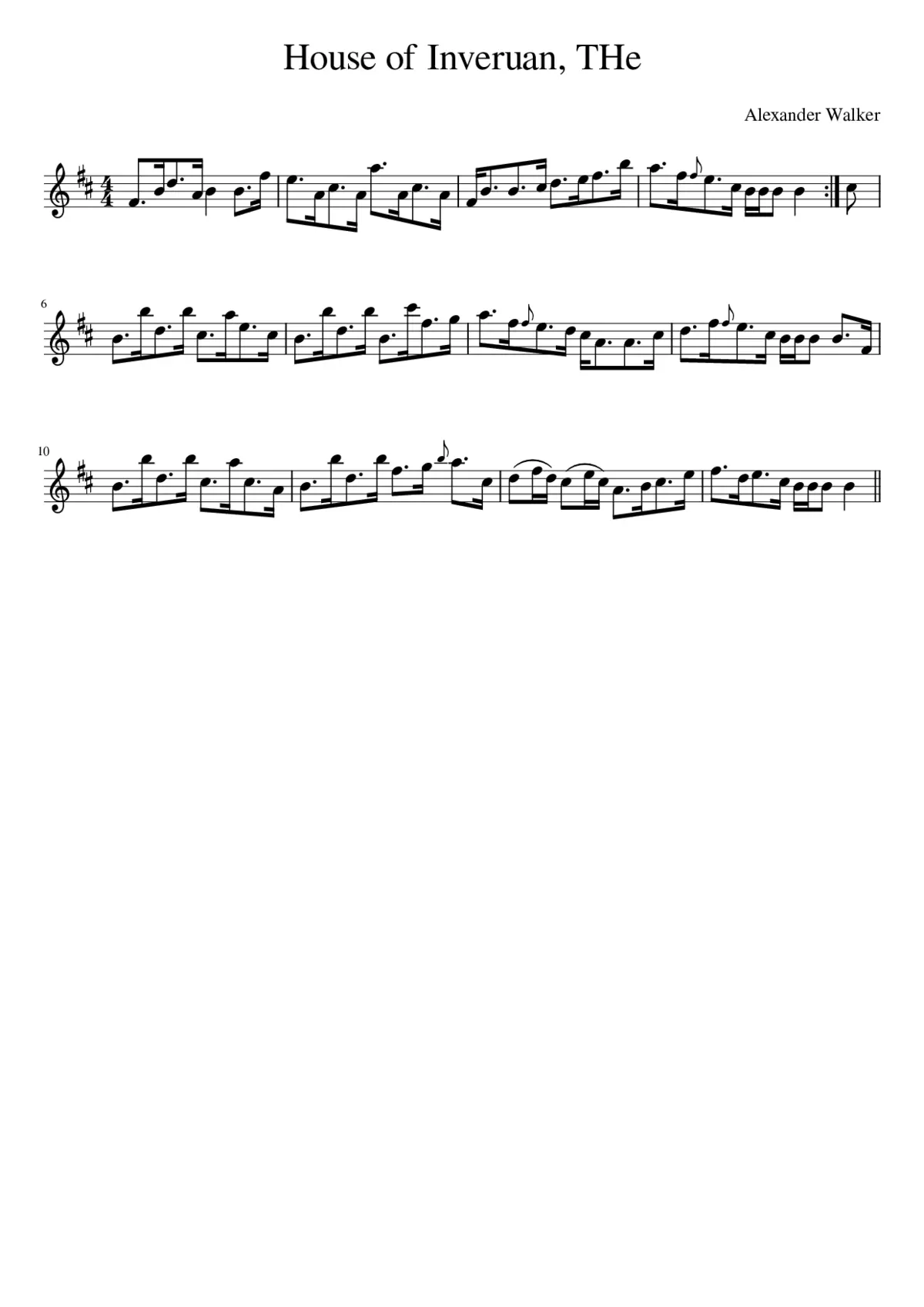 The House of Inveruan - Page 1