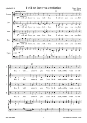 I will not leave you comfortless