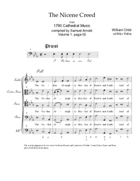 Nicene Creed in E flat major