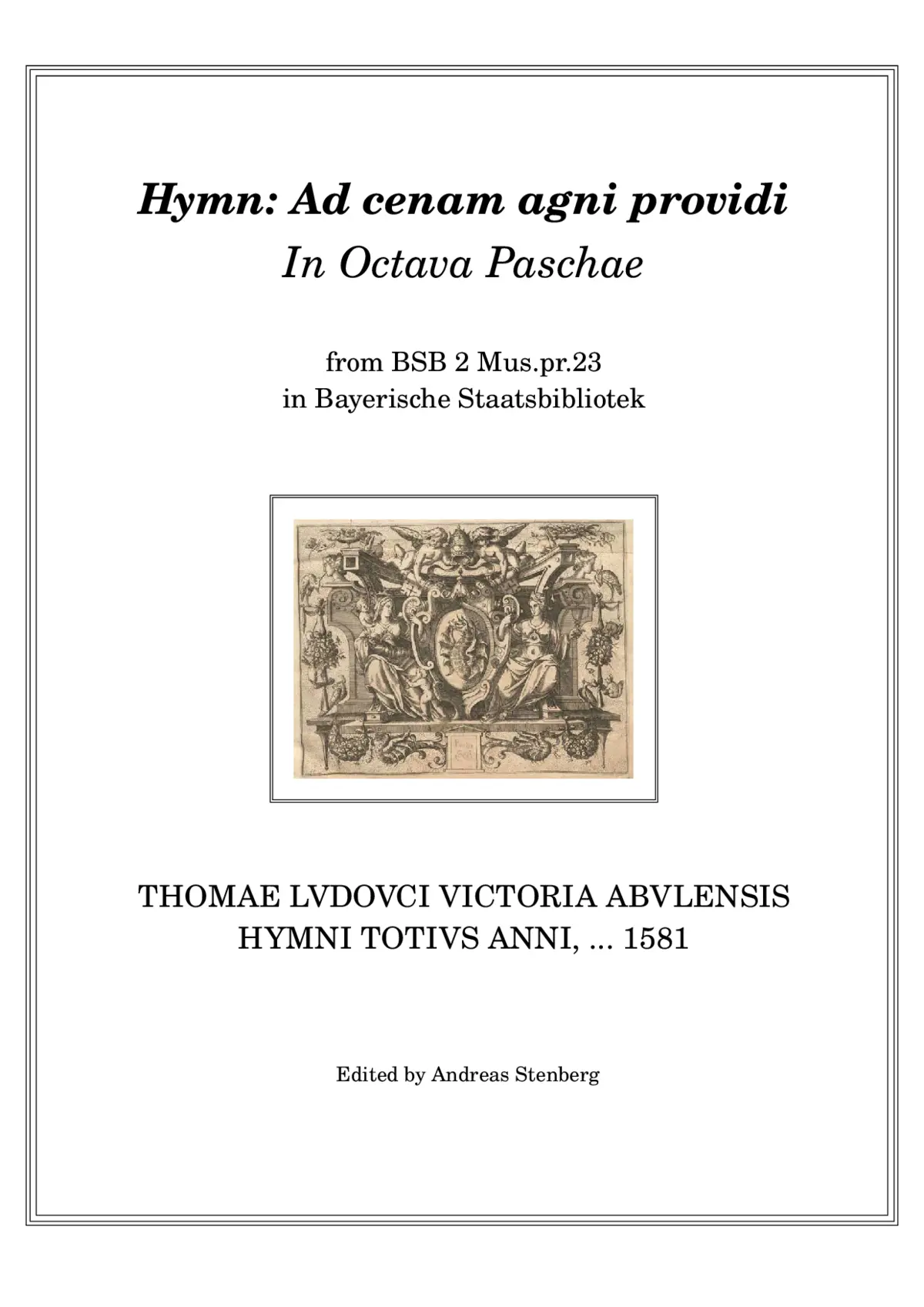 Ad caenam agni providi - Page 1