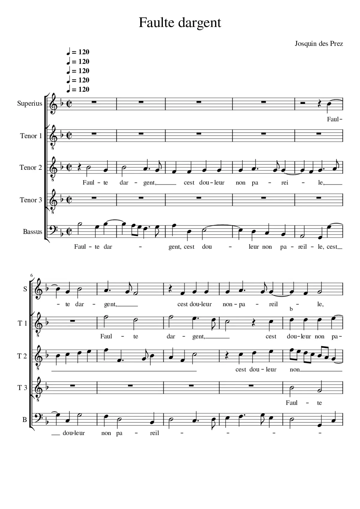 Faulte dargent - Page 1