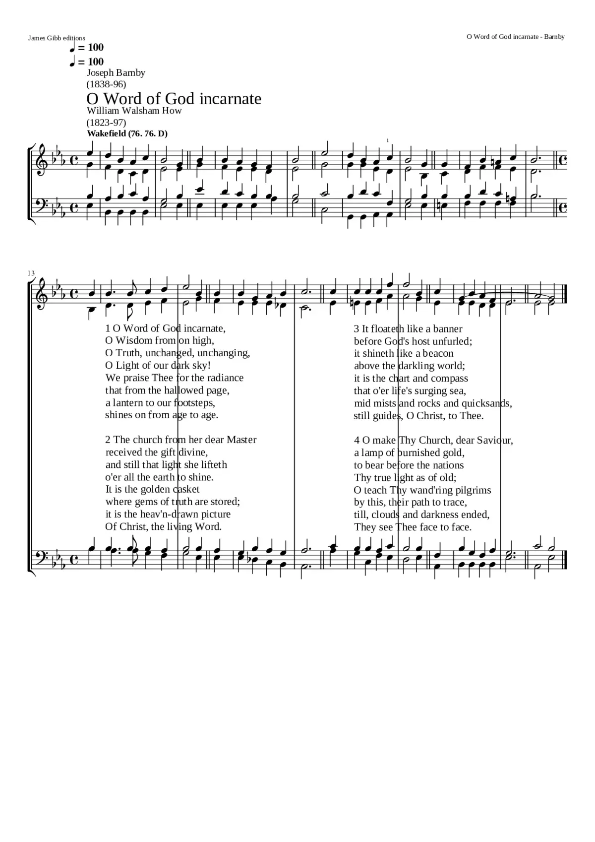 O Word of God incarnate - Page 1