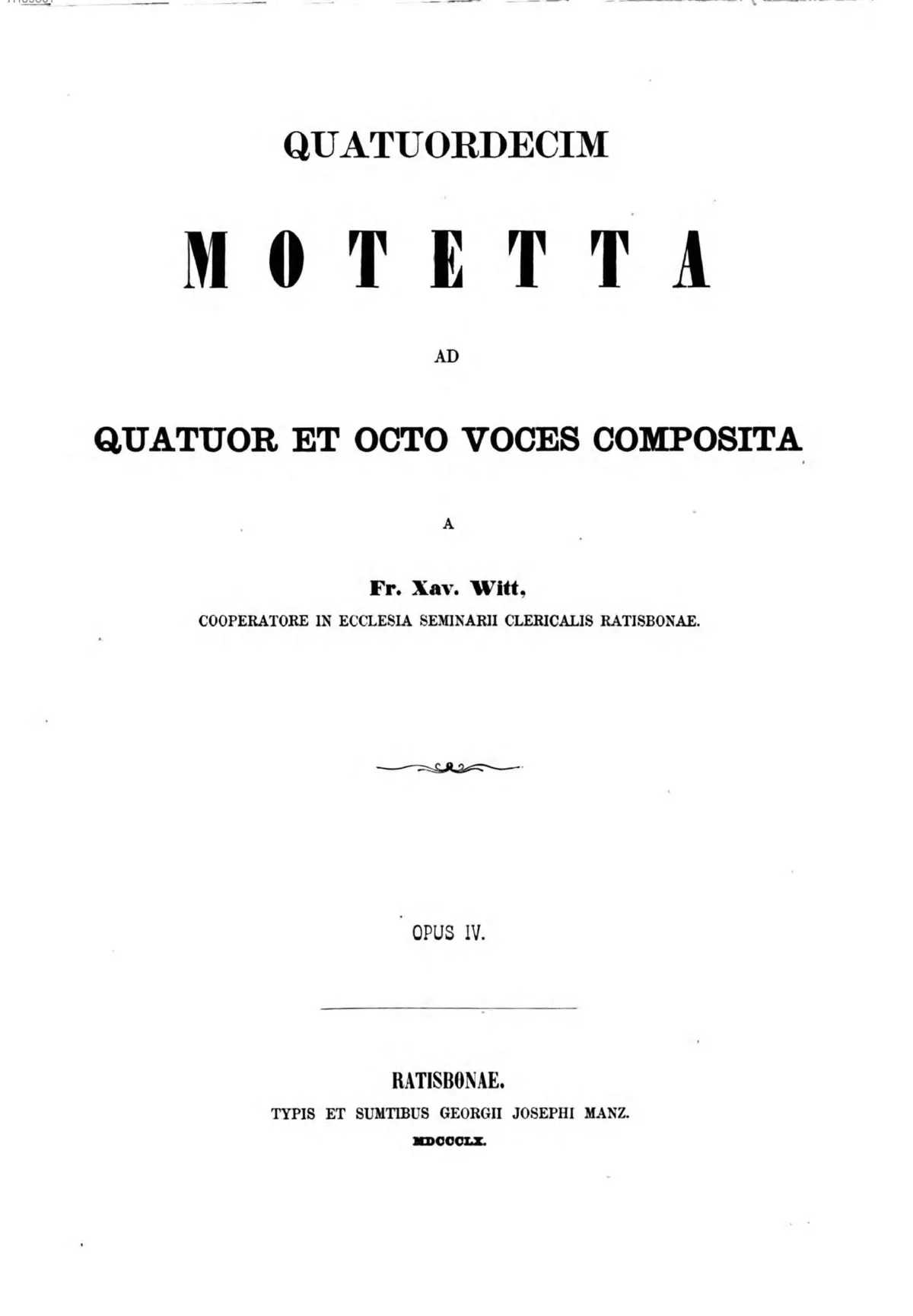14 Motets - Page 1