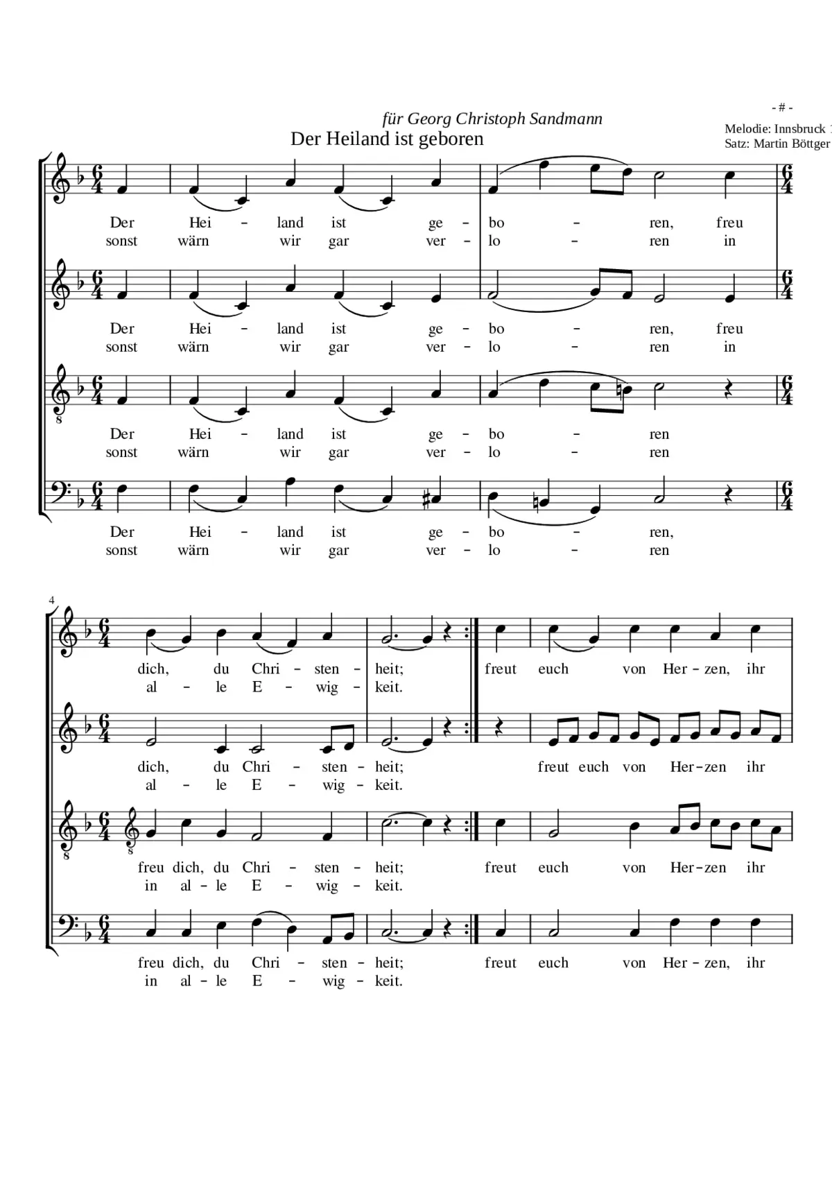 Der Heiland ist geboren - Page 1